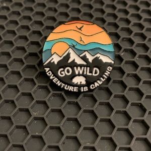 Go Wild Travel camping Enamel Pin
